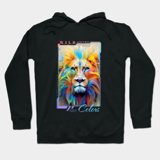 Lion  Animal Discovery Adventure Nature Planet Earth Paint Hoodie